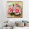 GLOBEAGLE 5D DIY Diamond Painting, Motif: Three Flowers, Cross Stitch, St