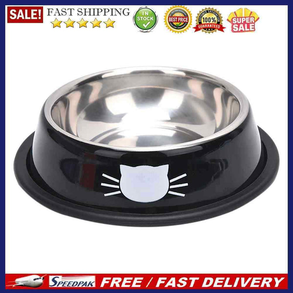 Elevated Dog Food Water Anti-leak Bowl Raised Feeder Stand Pet Feeding Supp