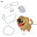5pcs/Set Dog Cutting Dies Stencil DIY Scrapbook Embossing Craft Album Kar