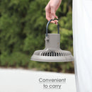 8000mAh Outdoor 3 in 1 LED Light Desktop Cooling Ceiling Fan (Dark Grey)