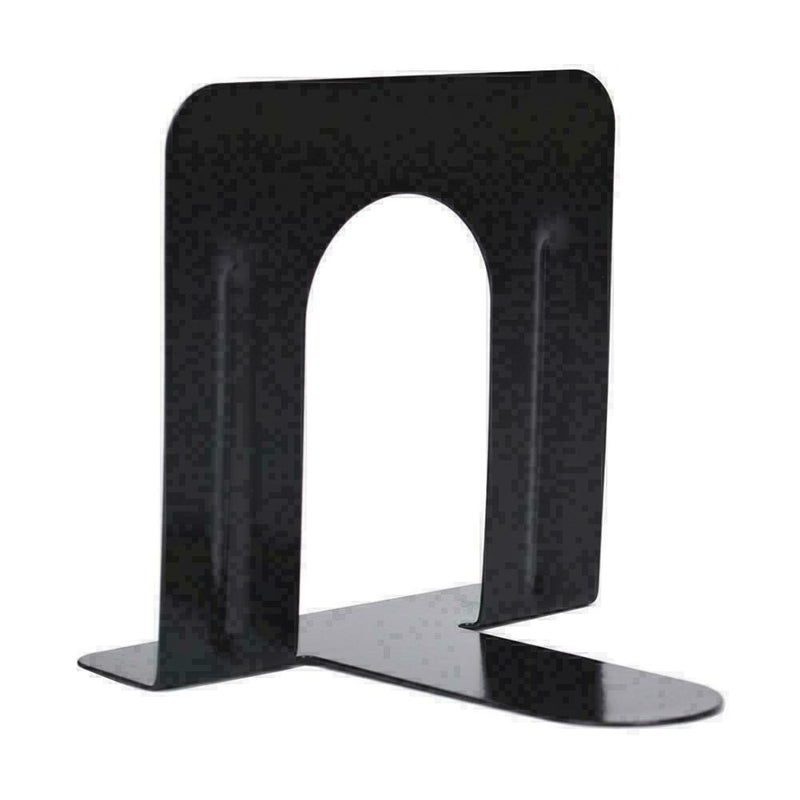 2 × Black Metal-Hochleistungs-Booksends-Schulbüro-Buch-Schreibwaren T3T2 P3Z9