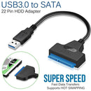 Inch HDD SSD External 22 Pin Sata III USB 3.0 To SATA Adapter Cable Converter