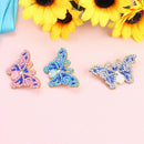 3pcs Butterfly DIY Full Drill Diamond Brooch Women Elegant Jacket Sweater Badges