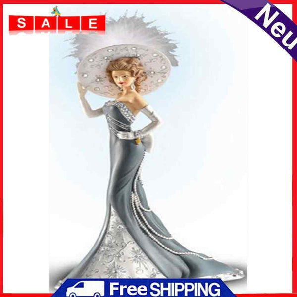 Elegant Lady Oil Paint By Numbers DIY Canvas Wall Art Picture Craft Home Decor