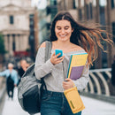 Portable Pen Bag-Linen Big Capacity Stationery Bag Cosmetic Bag for Boys Girl