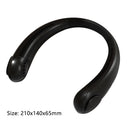 Mini Neck Fan Bladeless USB Rechargeable Neck Air Cooler (Black 3000mAh)