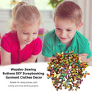 50pcs Wooden Butterfly Sewing Buttons DIY Knitting Clothes Decor (25x18mm) Newly
