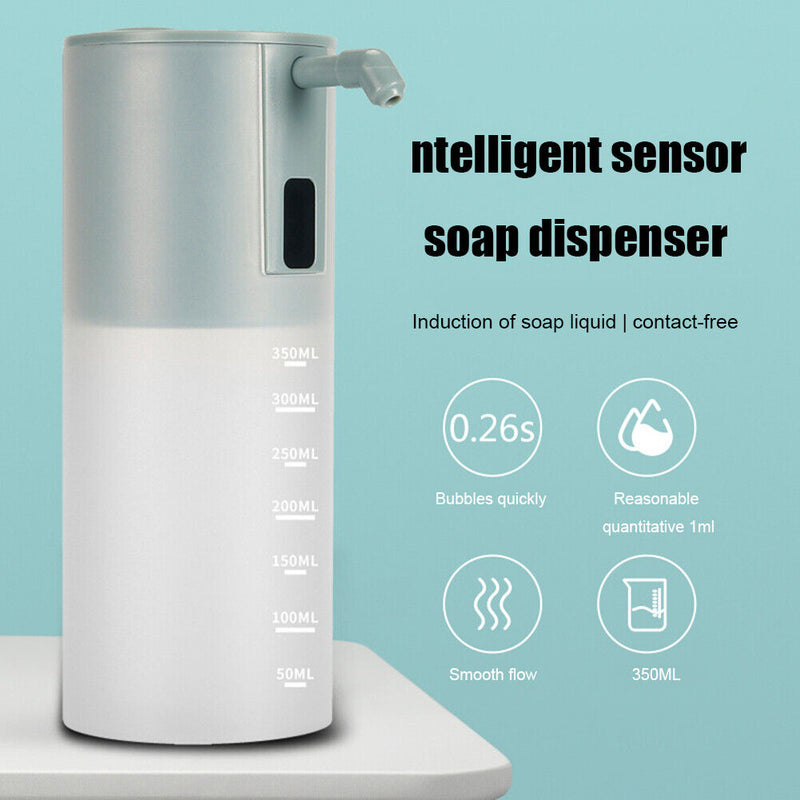 Soap Dispenser Automatic Induction Sensor Touchless Foam Hand Washer (Grey)