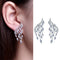 Drop Zircon Stud Earrings Ear Clip Ear Stud Angel Wings Earrings Rhinestone