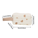 Cotton Toiletry Case Embroidery Cosmetic Bag Bear Make Up Bag Makeup Pouch