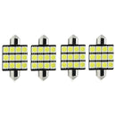 Error Canbus White Festoon Light Car LED Reading Bulbs C5W Dome Lamp For 4Pcs