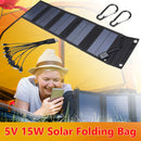 Waterproof Foldable Battery Charger 15W 5V USB Solar Panel Pack for Phone
