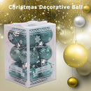 12pcs Christmas Decorative Ball Set Tree Pendant Balls Ornaments (Green)