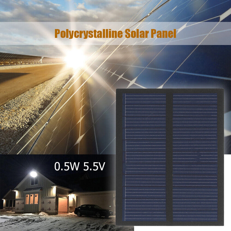 0.5W 5.5V Solar Panel Polycrystalline Laminate Solar Battery Charger 2.99x2