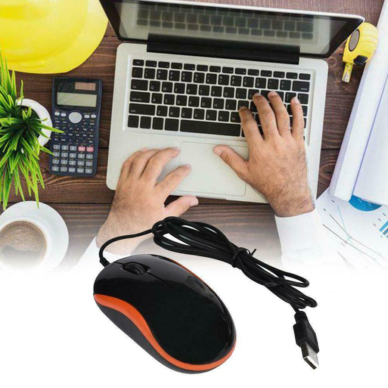 CHEAP Optical USB LED Wired Mini Home Office Mouse For PC Laptop Mice V8M4
