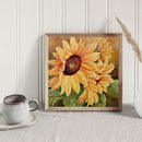 5D DIY Diamond Painting Full Round Drill Sunflower Decor Rhinestone Art Cra