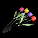 Outdoor Solar Powered LED Tulip Flower Lights Garden Yard Color 1pcs Path G6L7
