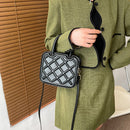 Women PU Leather Solid Color Crossbody Bag Ladies Cute Pure Messenger Handbag