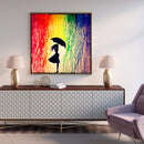 Rhinestone Picture DIY 5D Full Round Drill Umbrella Girl Diamond Painting Kit