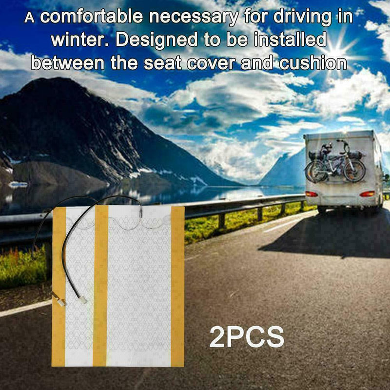 12V Carbon Fiber Universal Car Seat Heater Element 2pcs R9Q5 Heated Seat W7L5