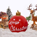 60cm Inflatable Christmas Balloon w/Pump Printed Ornament (Merry Christmas)