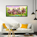 5D DIY Full Round Drill Diamond Painting Cartoon Small Animal Handmade Decor