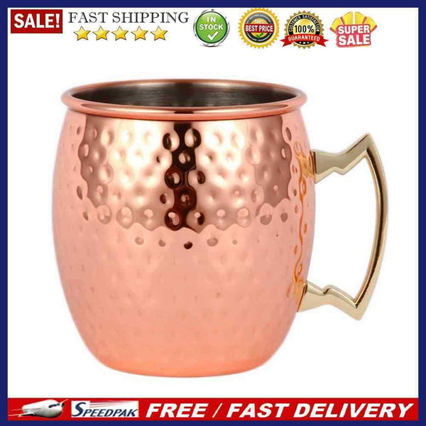 Moscow Mule Copper Mug Metal Cup Stainless Steel Beer Wine Coffee Drinkware