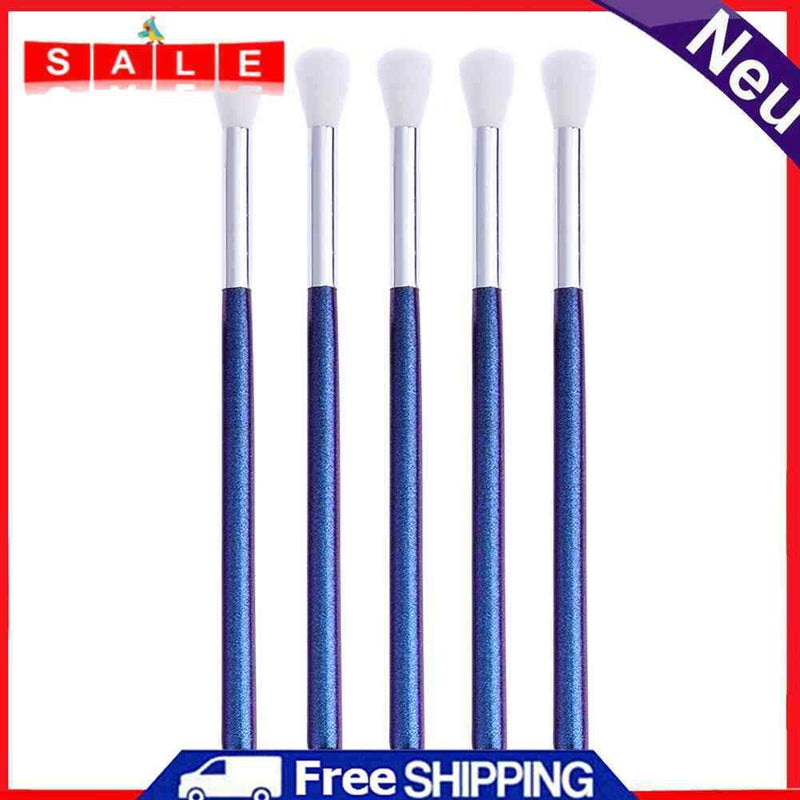 affeco 5 x multi cosmetic brush wood handle highlight nose eye shadow makeup
