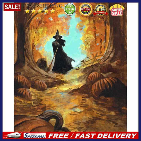 Forest Witch Oil Paint by Numbers Hand Painted Frameless Picture Home Ornamen