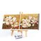White Flower Oil Paint By Numbers Kit DIY Craft Coloring Drawing Home Decorat