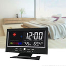 LED Digital Weather Station Thermometer Alarm Clock Snooze Alarm Clock Calendar