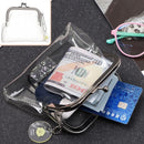 Coin Purse Transparent  Purse Storage Bag Mini Mouth Clip Bag Buckle Coin Bag