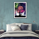 5D DIY Diamond Painting Girl Under Tree Full Square Drill Mosaic Home Decorat