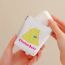 Korean Cute Cartoon Coin Purse Women Mini PU Card Holder Clutch (White)