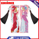 2pcs DIY Diamond Painting Leather Bookmark Lady Mosaic Special-shaped Drill Art