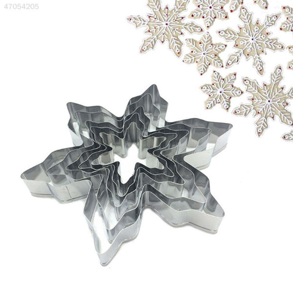 Decorative Tools DIY Biscuit Snowflake Cookie Cutter Mold Stainless Steel