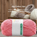 Solid Color Baby Milk Cotton Yarn Scarf Hat Sweater Supply Crochet Knitting Yarn