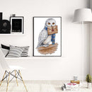 14CT DIY Cartoon Owl Cross Stitch Kits Counted Partial Embroidery Set Craft Gift