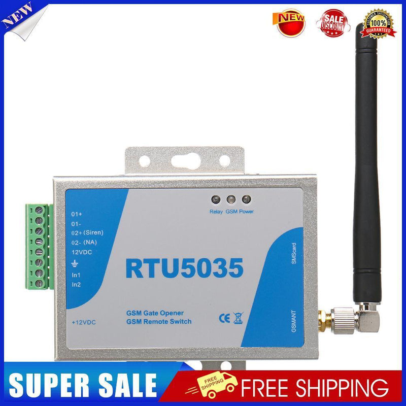 RTU5035 GSM Gate Opener Relay Switch Wireless Remote Control with Antenna