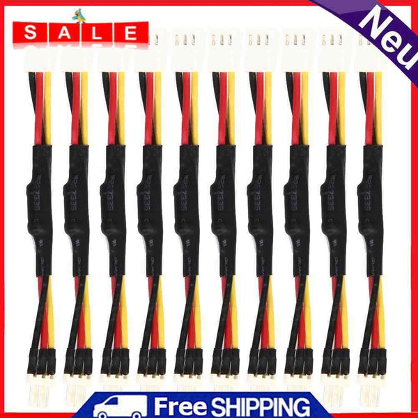 10pcs 3PIN Reduce PC Fan Speed Noise Extension Resistance Cab