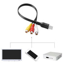 HDTV TV M/F Video Adapter Converter Cable AV Cord USB Male To 3-RCA Female