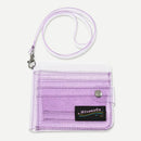 Fashion Girls Bling Transparent ID Card Holder PVC Women Glitter Folding Wallet