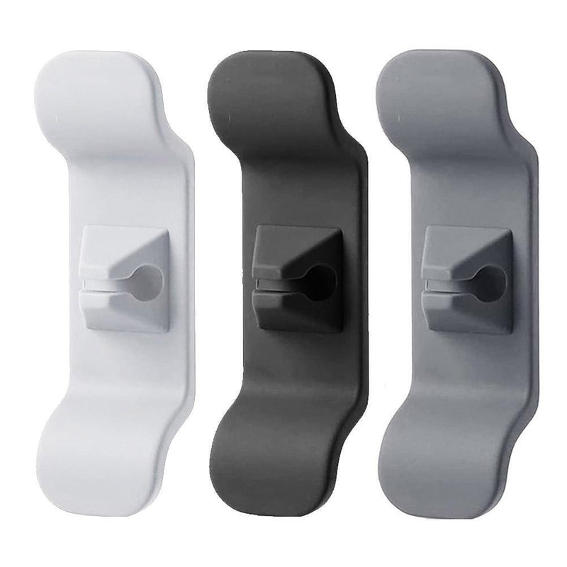 Kitchen Storage Attachment Cable Holder Clip Cord Wrapper Organizer (Grey)