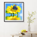 5D DIY Full Drill Diamond Painting Positive Sunflower Embroidery Needlework Set