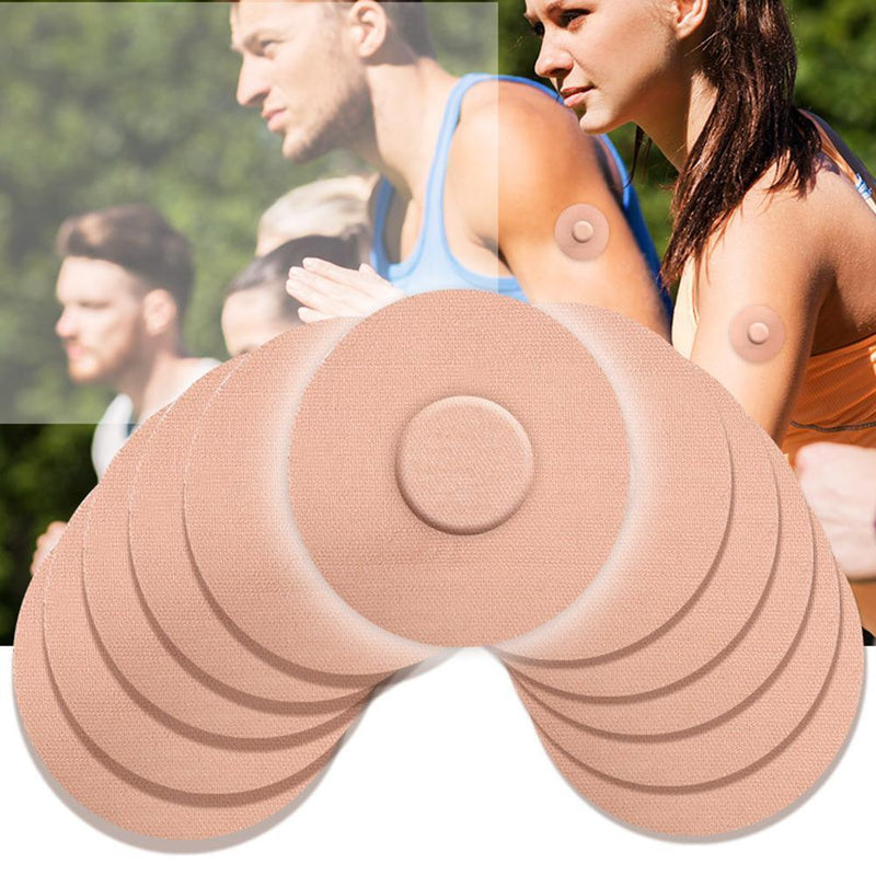 10x Waterproof Adhesive Patches Sports Sensor Covers Overpatch Tape (Nude)