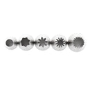 5Pcs Large Icing Piping Nozzle Russian Pastry Tips Baking Mold Cake Decor Set~