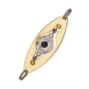 LED Fishing Lure Lamp Underwater Light Eye Shape Fluorescent Baits (Blue) Newly