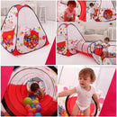 Pool-Tube-Teepee 3pc Pop-up Play Tent ChildrenTunnel Kids Play House