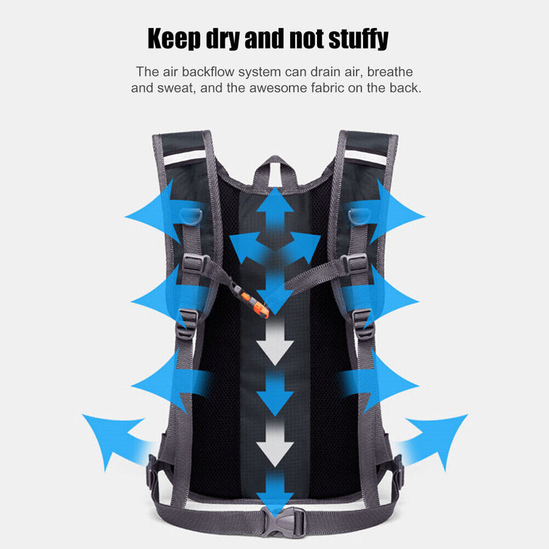Outdoor Sports Cycling Water Bag Hydration Pack Bladder Backpack (Black) Newly
