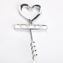 Creative Heart-Shaped Red Wine Bottle Opener Corkscrew Can Opener